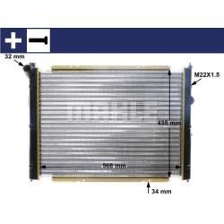 Aušinimo radiatorius
                                MAHLE                                                CR 361 000S, MAHLE