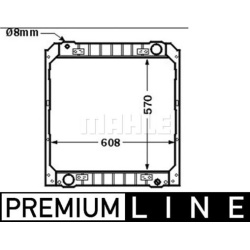 Aušinimo radiatorius
                                MAHLE                                                CR 502 000P, MAHLE