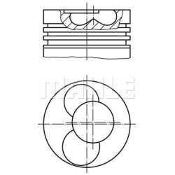 stūmoklis
                                MAHLE                                                030 40 12, MAHLE, 0304012, au