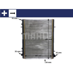 Aušinimo radiatorius
MAHLE CR 2033 000S, MAHL