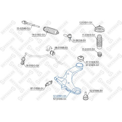 pakabos svirtis
                                STELLOX                                                57-51061-SX, STELLOX, 