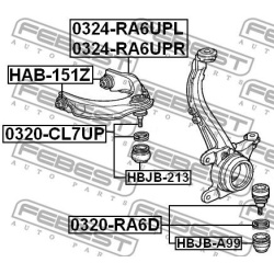 Šarnyras
                                FEBEST                                0320-RA6D, Nenurodytas gamintojas, 0320-RA6D,