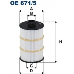 alyvos filtras
                                FILTRON                                                OE 671/5, Nenurodytas g