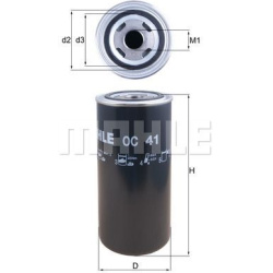 alyvos filtras
                                MAHLE                                                OC41, MAHLE, OC41, auto d