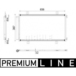 kondensatorius, oro kondicionierius BEHR *** PREMIUM LINE ***
                                MAHLE                          