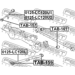 pakabos svirtis
                                FEBEST                                0125-LC120U1, Nenurodytas gamintojas, 0