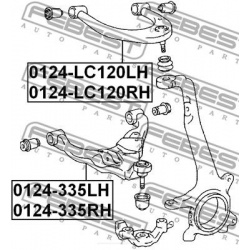 pakabos svirtis
                                FEBEST                                0124-LC120LH, Nenurodytas gamintojas, 0