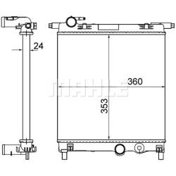 Aušinimo radiatorius
                                MAHLE                                                CR 831 001S, MAHLE