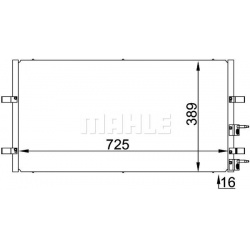 kondensatorius, oro kondicionierius BEHR *** PREMIUM LINE ***
                                MAHLE                          