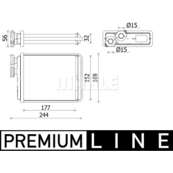 šilumokaitis, salono šildymas BEHR *** PREMIUM LINE ***
                                MAHLE                              