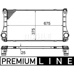 tarpinis suslėgto oro aušintuvas, kompresorius BEHR *** PREMIUM LINE ***
                                MAHLE             