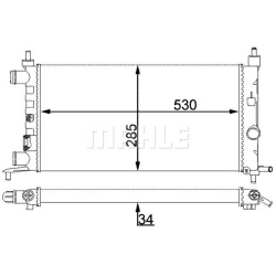 Aušinimo radiatorius
                                MAHLE                                                CR 735 000S, MAHLE