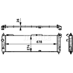 Aušinimo radiatorius
                                MAHLE                                                CR 355 000S, MAHLE