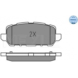 stabdžių trinkelių rinkinys, diskinis stabdys MEYLE-ORIGINAL: True to OE.
                                025 259 4717, ME