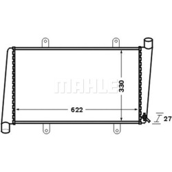 Aušinimo radiatorius
MAHLE CR 1541 000S, MAHLE, CR1541000S, a