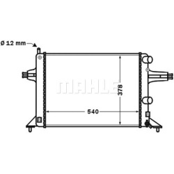 Aušinimo radiatorius
                                MAHLE                                                CR 1494 000S, MAHL