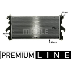 Aušinimo radiatorius
                                MAHLE                                                CR 887 000P, MAHLE