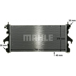 Aušinimo radiatorius
                                MAHLE                                CR 887 000P, MAHLE, CR887000P, aut