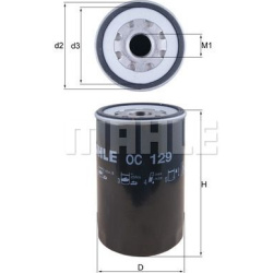 alyvos filtras
                                MAHLE                                                OC129, MAHLE, OC129, auto