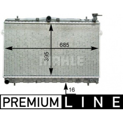 Aušinimo radiatorius
                                MAHLE                                                CR 1282 000P, MAHL