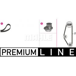 vandens siurblio ir paskirstymo diržo komplektas BEHR *** PREMIUM LINE ***
                                MAHLE            