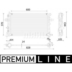 Aušinimo radiatorius
                                MAHLE                                                CR 2226 000P, MAHL