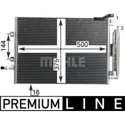kondensatorius, oro kondicionierius BEHR *** PREMIUM LINE ***
                                MAHLE                          