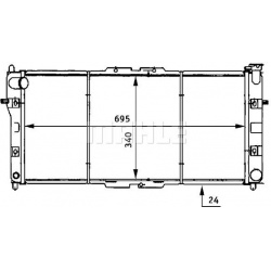 Aušinimo radiatorius
                                MAHLE                                                CR 161 000S, MAHLE