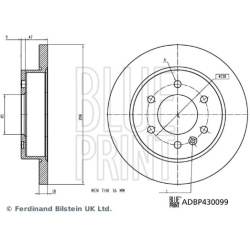 stabdžių diskas (1vnt)
                                BLUE PRINT                                                ADBP430099
