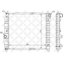 Aušinimo radiatorius
STELLOX 10-25193-SX, STELLOX, 10-25193-S