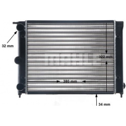 Aušinimo radiatorius
                                MAHLE                                CR 344 000S, MAHLE, CR344000S, aut