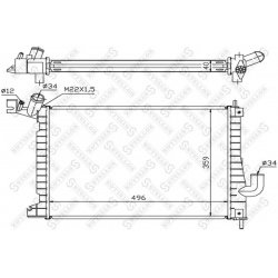 Aušinimo radiatorius
STELLOX 10-25262-SX, STE