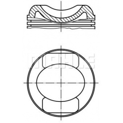 stūmoklis
                                MAHLE                                                504 28 00, MAHLE, 5042800, au