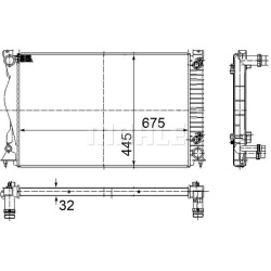 Aušinimo radiatorius
                                MAHLE                                                CR 789 000S, MAHLE