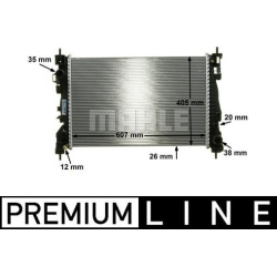 Aušinimo radiatorius
                                MAHLE                                                CR 1180 000P, MAHL