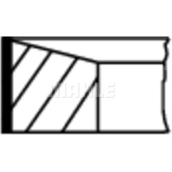 stūmoklio žiedų komplektas
                                MAHLE                                                015 05 N0,