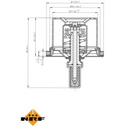 termostatas, aušinimo skystis EASY FIT
                                NRF                                                72