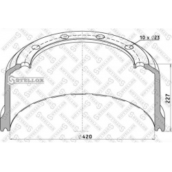 stabdžių būgnas
                                STELLOX                                85-00046-SX, STELLOX, 85-00046-SX, 