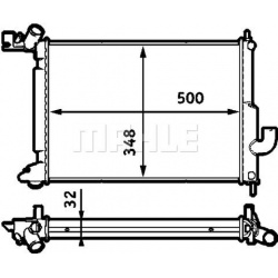Aušinimo radiatorius
MAHLE CR 563 000S, MAHLE