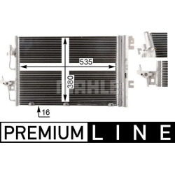 kondensatorius, oro kondicionierius BEHR *** PREMIUM LINE ***
                                MAHLE                          