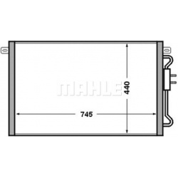 kondensatorius, oro kondicionierius BEHR
                                MAHLE                                               