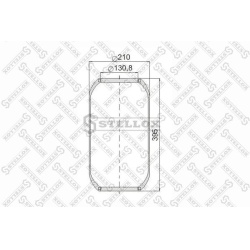 pneumatinė oro pagalvė
                                STELLOX                                                90-06440-SX, 