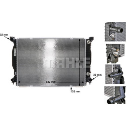 Aušinimo radiatorius
                                MAHLE                                                CR 424 000S, MAHLE