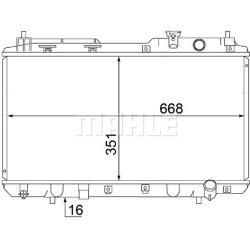 Aušinimo radiatorius
                                MAHLE                                                CR 1457 000S, MAHL