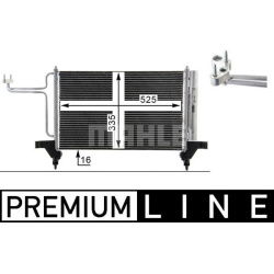 kondensatorius, oro kondicionierius BEHR *** PREMIUM LINE ***
                                MAHLE                          