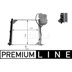 Aušinimo radiatorius
                                MAHLE                                                CR 384 000P, MAHLE