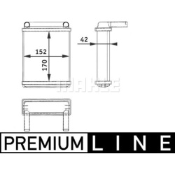šilumokaitis, salono šildymas BEHR *** PREMIUM LINE ***
                                MAHLE                              