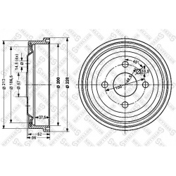 stabdžių būgnas
                                STELLOX                                6025-3605-SX, STELLOX, 6025-3605-SX