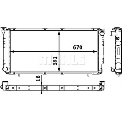 Aušinimo radiatorius
                                MAHLE                                                CR 541 000S, MAHLE