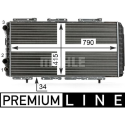 Aušinimo radiatorius
                                MAHLE                                                CR 34 000P, MAHLE,